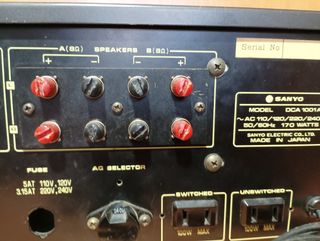 AMPLIFICADOR SANYO  DCA-1001 (revisar un canal)