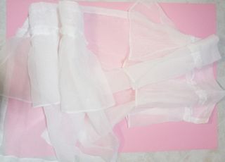 Coppia tende bianche con frappa