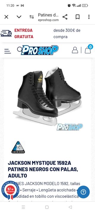Patines artístico hielo Jackson Mystique 1592