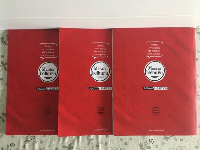 3 libros Matematika 3ESO DBH3