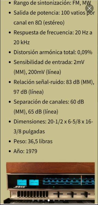 Amplificador monster Bose 551 + altavoces 901