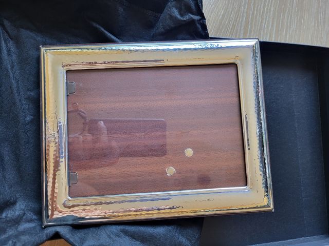 Set di due cornici portafoto in argento