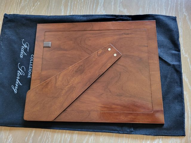 Set di due cornici portafoto in argento