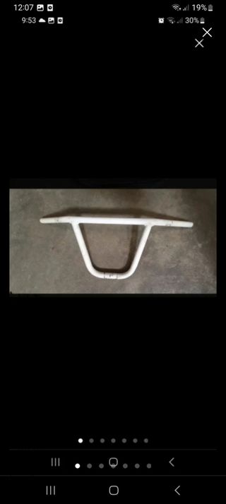 Manillar blanco bicicleta BMX BH bicicross