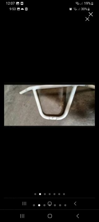 Manillar blanco bicicleta BMX BH bicicross