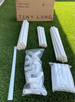 Tienda de campaña infantil. Caseta de jardín