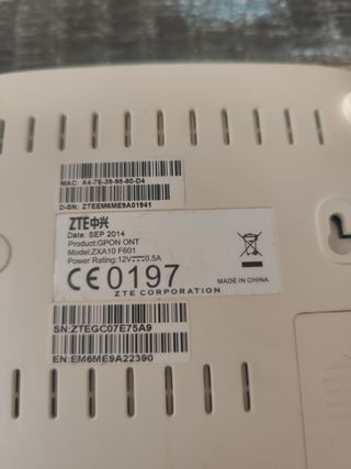 Router jazztel fibra 