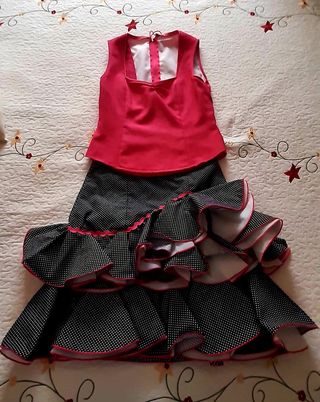 Conjunto Flamenco Corto mujer