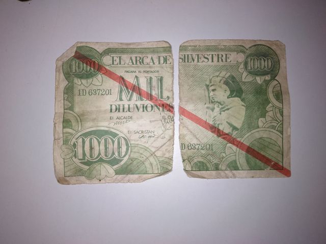 ARCA DE SILVESTRE.BILLETE 1000DILUVIONES