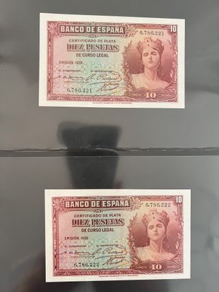 Billete español antiguo