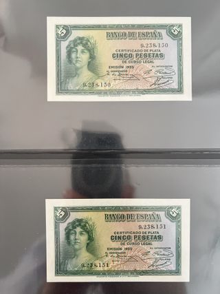 Billete español antiguo