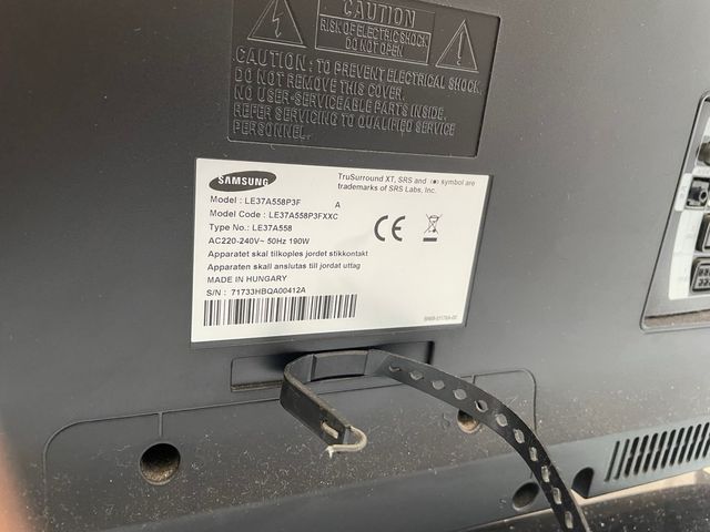 Samsung HDTV da 37 pollici LE37A558PF3