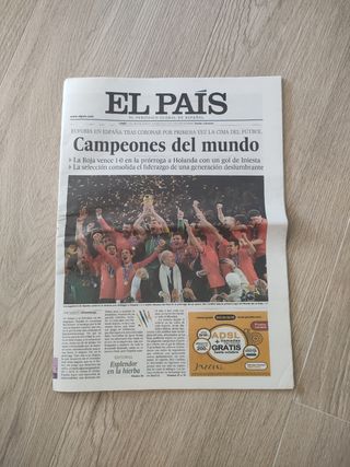 Periódico "El país" 12 julio 2010