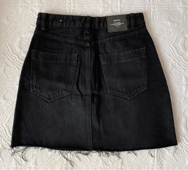 Falda vaquera negra
