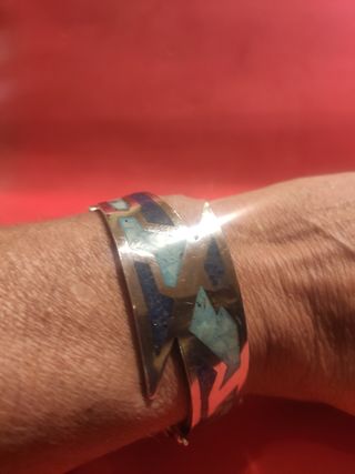 Pulsera Mexicana plata 925 y esmaltes