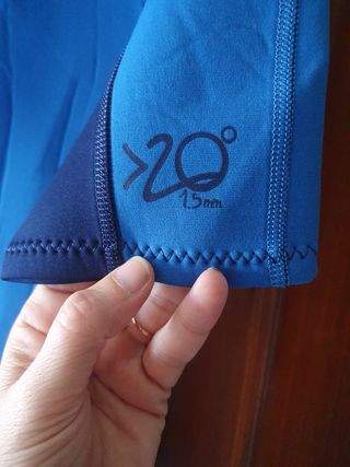 Traje corto 1,5 mm neopreno. Nuevo.