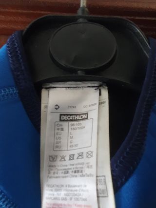 Traje corto 1,5 mm neopreno. Nuevo.