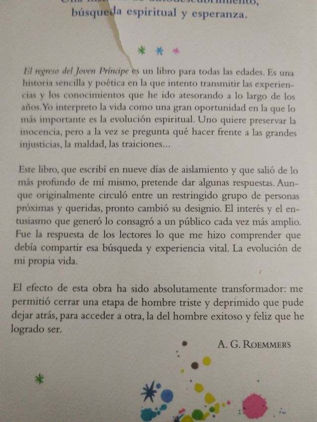 El regreso del joven principe de A.G. Roemmers