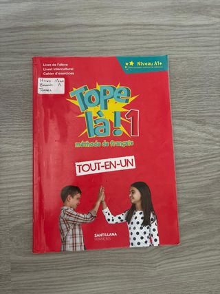 Libro Francés Tope là 1 ESO Santillana