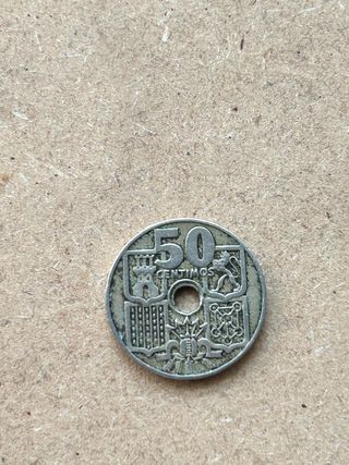 Moneda 50 céntimos coleccionismo 1949 - E51