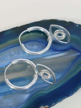 Pendientes Aro De Plata De Ley 925