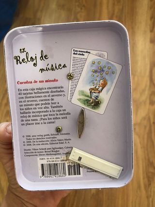 Caja de Musica con 40 tarjetas cuento