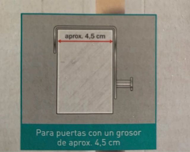 Colgador perchero con 6 soportes para puerta
