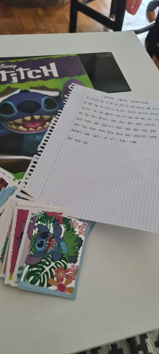 Stitch cromos