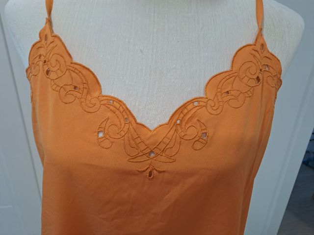 Top de tirantes color naranja Promod sin estrenar
