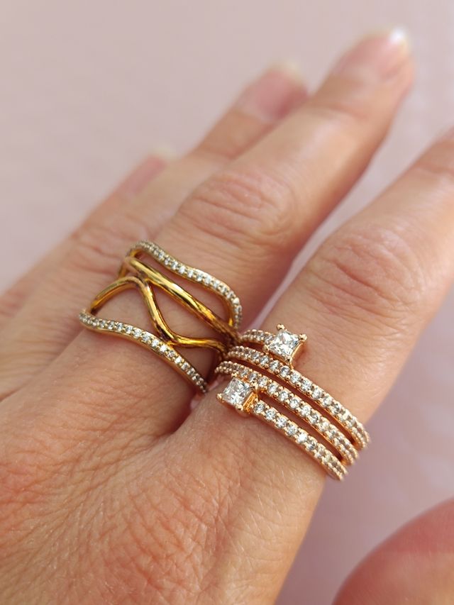 Anillos Pandora Rose, Dorado