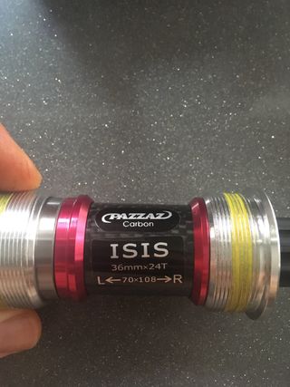 eje pedalier vintage carbono