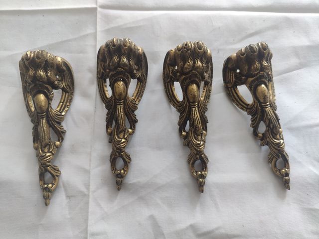 Lote cubre patas mesa vintage 