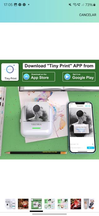 Impresora portátil VKUSRA para móvil