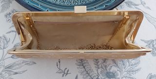 Bolso de fiesta Beige con bordados