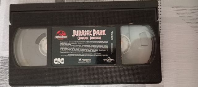 Película Jurassic Park vhs