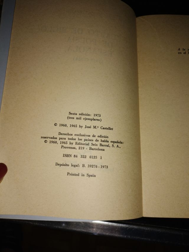 Un cuarto de siglo de poesía española