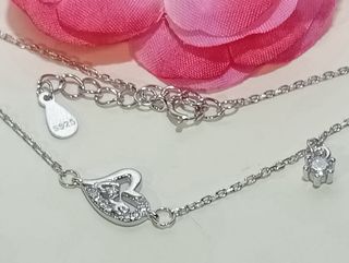 Pulsera Corazón De Plata De Ley 925