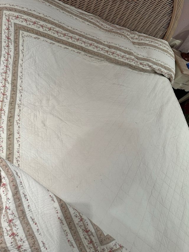 Colcha Cama grande reversibl 250x 245  2 cojines