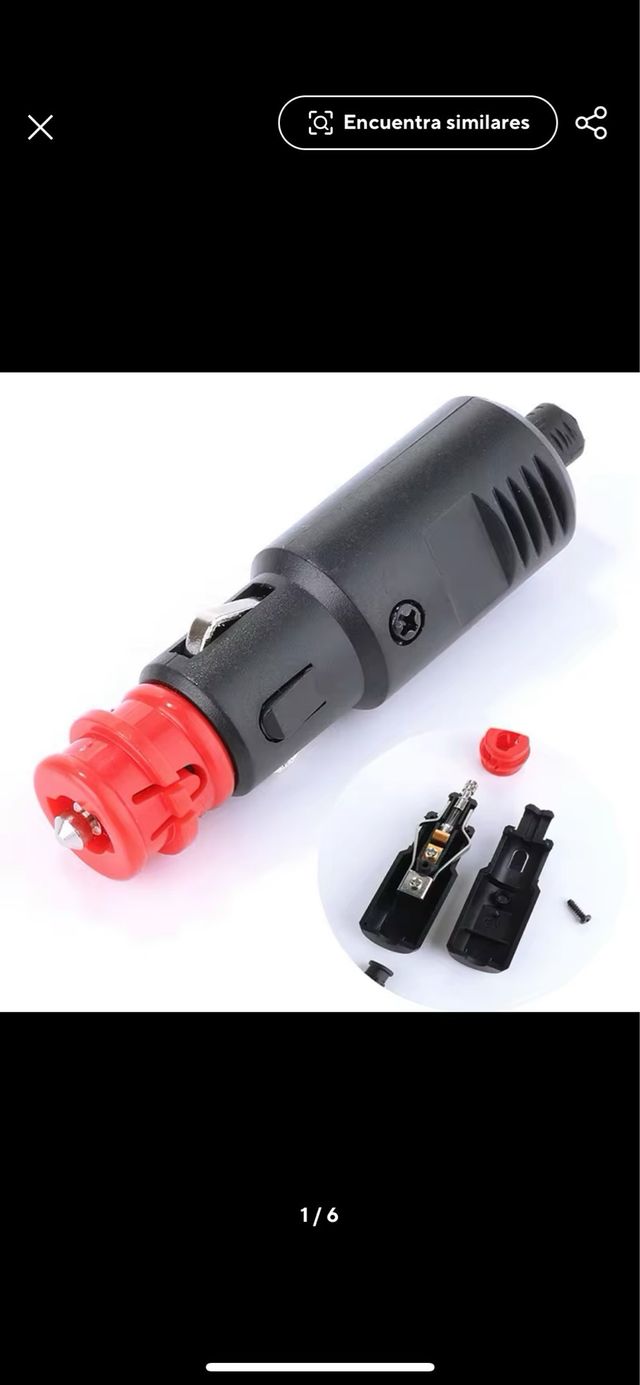 Enchufe macho 12/24v