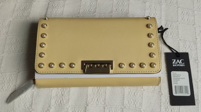 Bolso piel cruzado convertible cartera 