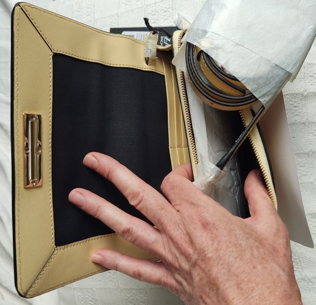 Bolso piel cruzado convertible cartera 