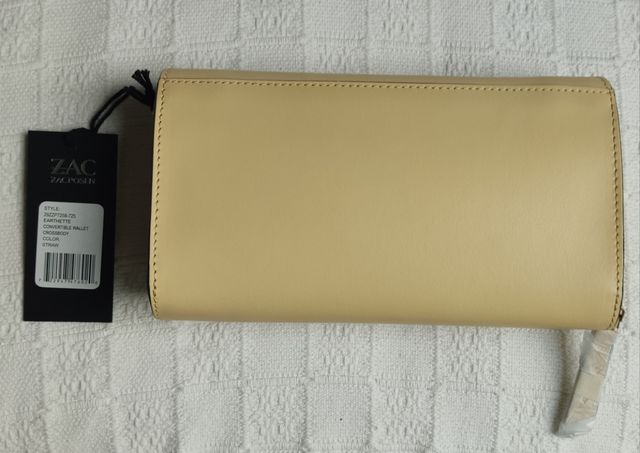 Bolso piel cruzado convertible cartera 