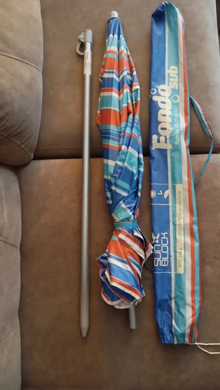 Sombrilla Fondosub inclinable filtro UV