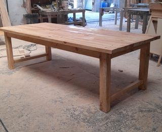 Mesa madera maciza rústica 220cm