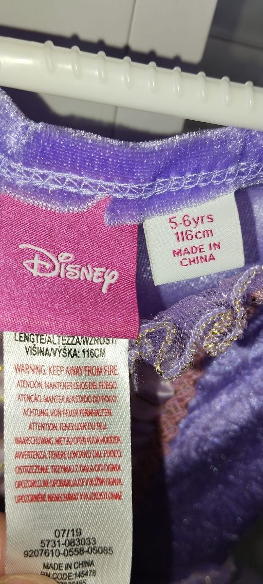 Vestido rapunzel Disney