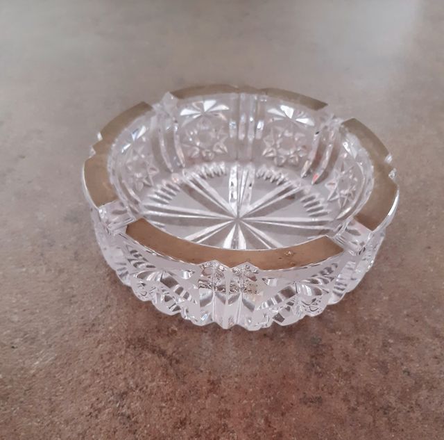 Posacenere vintage in cristallo 