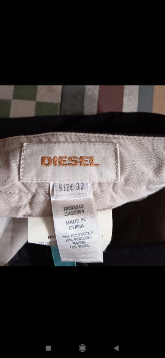 Pantaloni diesel casual  vintag misto lana