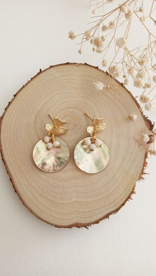 Pendientes de nácar