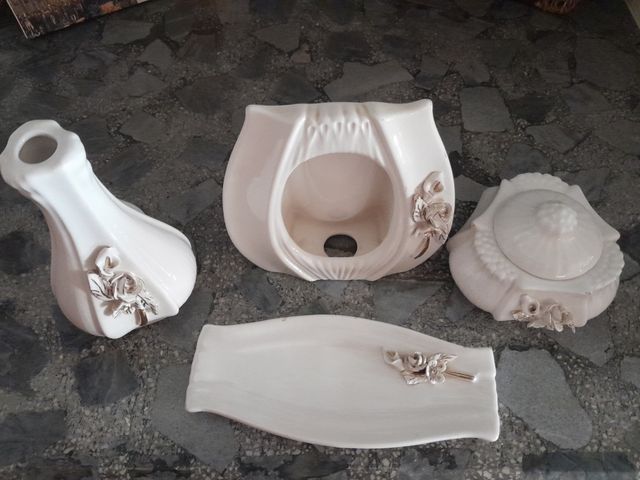 Set da toeletta antico in porcellana