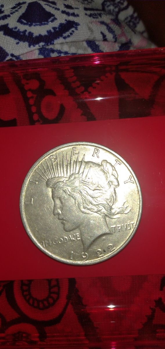 One Dollar USA Liberty 1922 plata